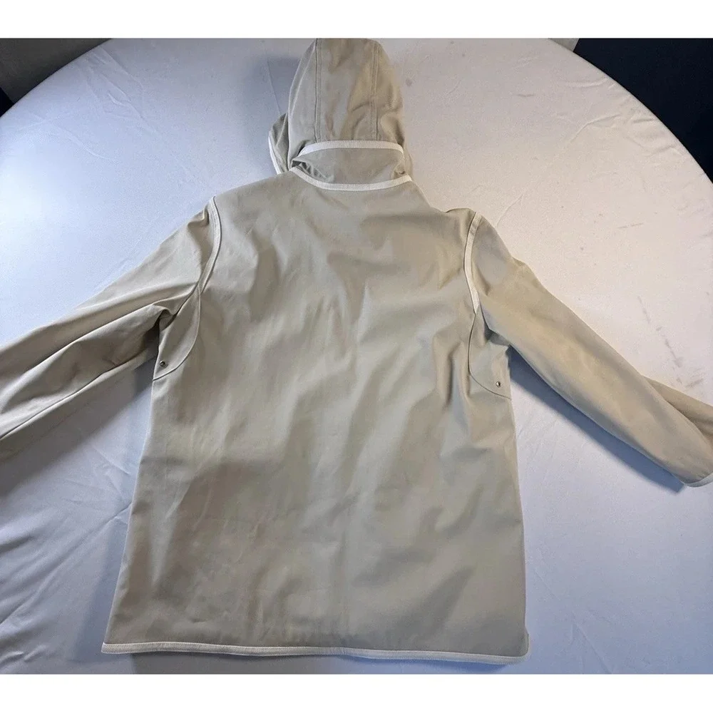 Weatherproof Vintage Women's Hooded Rain Jacket beig Polyurethane‎ large
